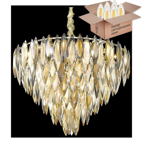 Подвесная люстра с лампочками Wertmark WE144.22.303+Lamps 