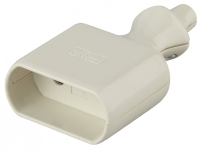 R2 Розетка кабельная б/з 6A прямой ввод белая Эра Б0019185