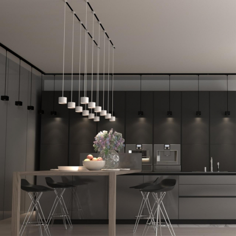 Нарушена упаковка!  <303856> Однофазный LED светильник на подвесе 12W 4000К для трека Patera Novotech 358659