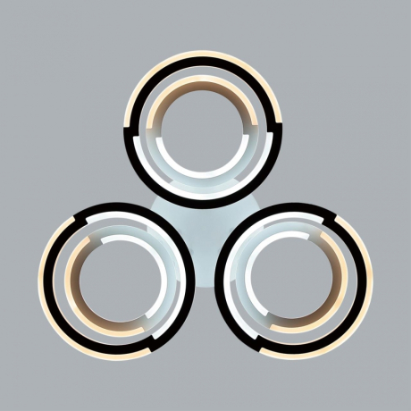 Потолочная диммируемая люстра с пультом ДУ Lumion Osaka Ledio 8028/80CL 