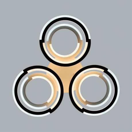 Потолочная диммируемая люстра с пультом ДУ Lumion Osaka Ledio 8028/80CL 