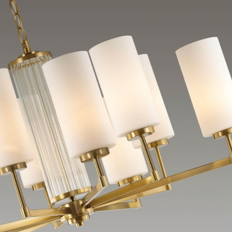 Люстра подвесная со светодиодными лампочками E27, комплект от Lustrof. №384130-643913 