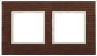 Рамка 2-постовая ЭРА Elegance 14-5302-09 Б0034574