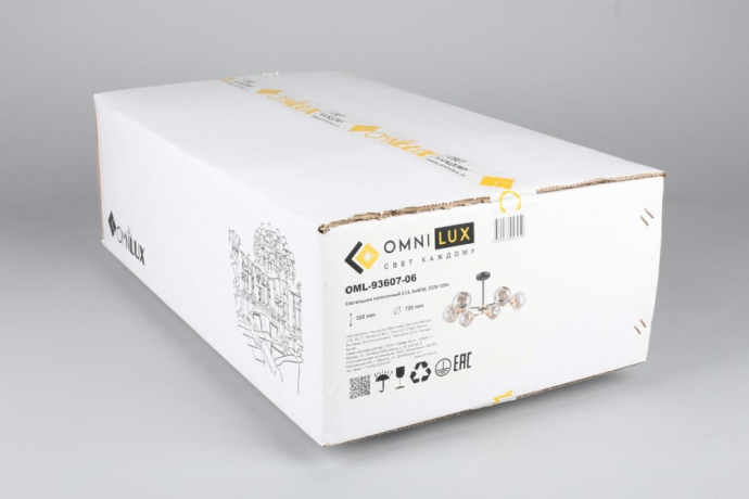 Люстра с поддержкой Маруси потолочная Omnilux OML-93607-06-M 
