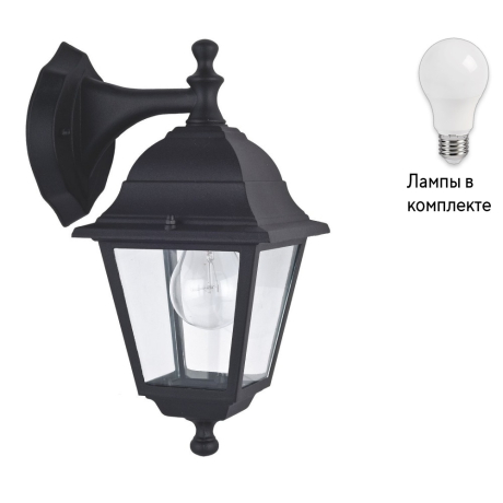 Уличный настенный светильник с лампочкой Favourite 1813-1W+Lamps