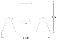 Потолочная люстра Arte Lamp Tyler с поддержкой Маруся A1031PL-3WH-М