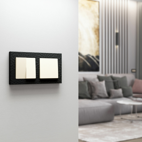 Выключатель одноклавишный (айвори матовый) Werkel W1110062