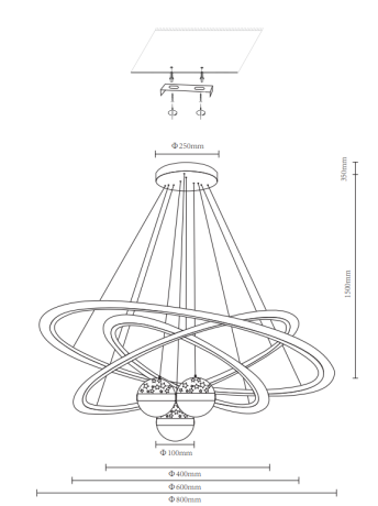 Подвесной светильник Velante Velante 431-303-06 