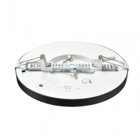 7788/18L MITRA LED SN 000 Светильник пластик/белый/черный LED 18Вт 3000/4000/6500К D225 IP44 CCT/датчик движения NEBULA BLACK SONEX