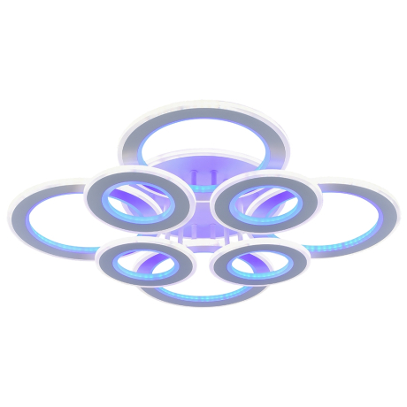 Светодиодная диммируемая люстра с ПДУ Profit Light 8005/4+4 WHT 