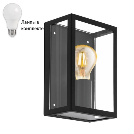 Уличный настенный светильник с лампочкой Eglo 94831+Lamps