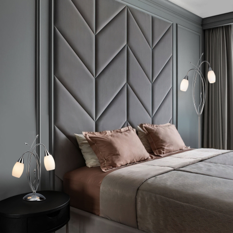 Торшер Eurosvet 22080/2F хром 