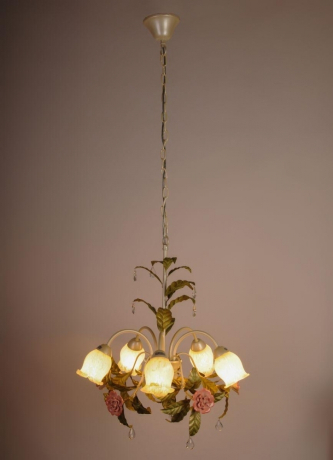 Подвесная люстра Abrasax L.6502-5CREAM 