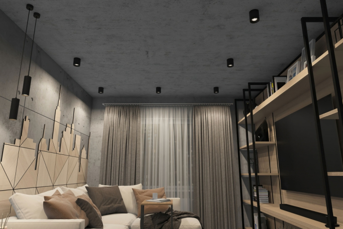 Накладной светильник Denkirs DK3090-BK+CH 