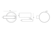 Трековый светильник 24W 3000К для магнитного шинопровода Mon Donolux DL18791/Brass 24W