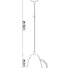 Подвесной светильник A6605SP-1RD Arte Lamp 