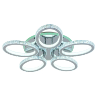 Светодиодная диммируемая люстра с ПДУ Profit Light 8033/5 CHR