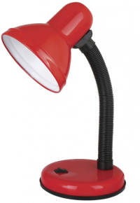 Нарушена упаковка! <189644> Светильник настольный Ultraflash UF-301 (230V, 60W) С04 красный 12358
