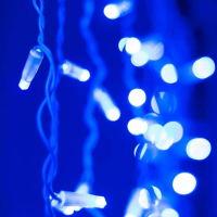 2,4*0,6м. Уличная гирлянда бахрома синий свет Ardecoled 230V ARD-Edge-Classic-2400X600-White-88Led-Std Blue (26016)