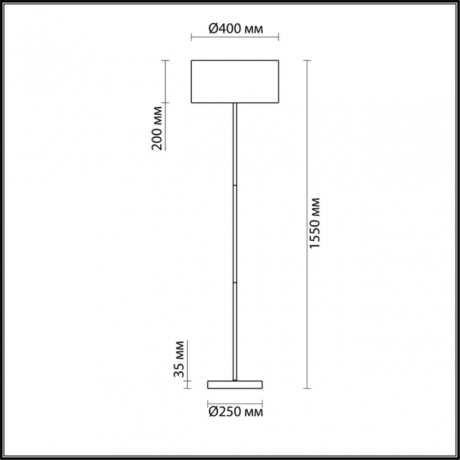 Торшер со светодиодными лампочками E27, комплект от Lustrof. №141973-642486 