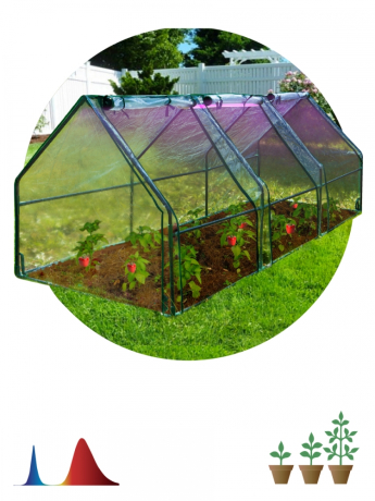 Нарушена упаковка! <743957> Теплица GREEN APPLE GA-House-max со светильниками в комплекте, 2700х900х900 мм, 3 отсека (Б0063904)