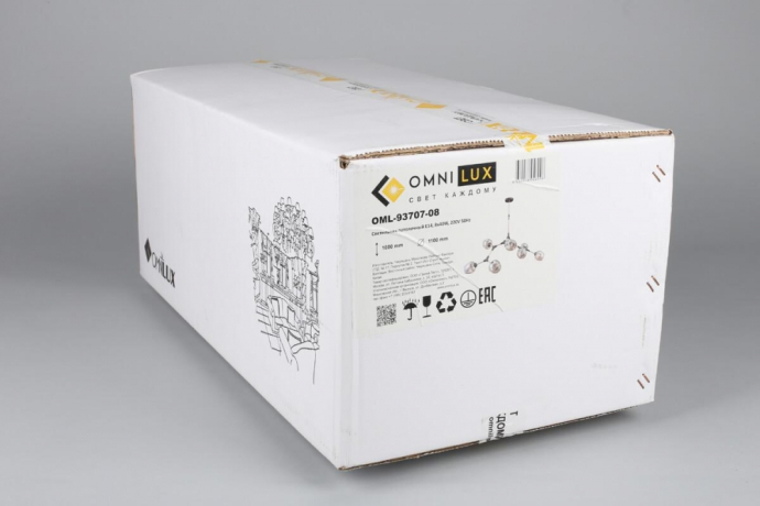 Люстра с поддержкой Маруси потолочная Omnilux OML-93707-08-M 