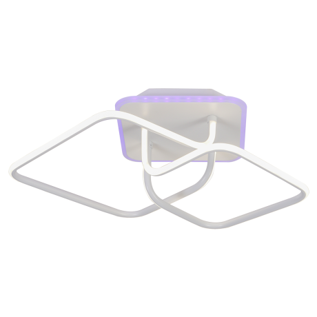 Потолочная диммируемая люстра с пультом ДУ Profit Light 6048/2 WHT 80W+8W 