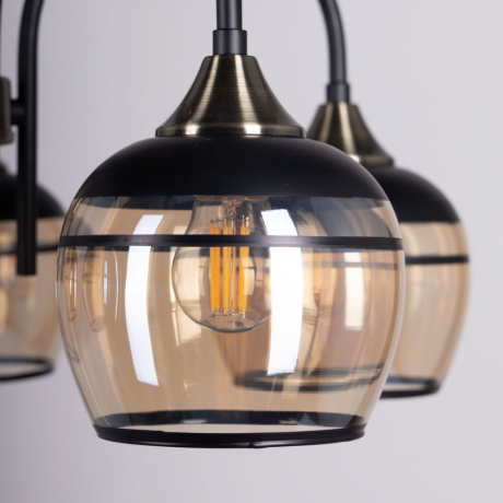 Люстра на штанге с лампочками DeMarkt 315015605+Lamps 