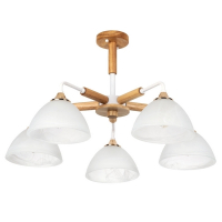 Потолочная люстра на штанге Matthew Arte Lamp с поддержкой Маруся A5032PL-5BR-М