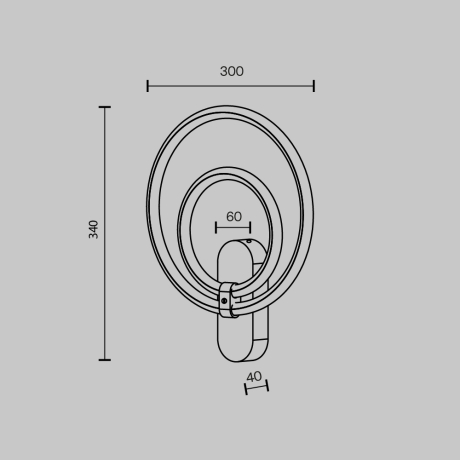 Бра Maytoni Link MOD357WL-L16BS3K 
