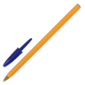 Нарушена упаковка!  <375849> Ручки шариковые BIC "Orange Original Fine", НАБОР 4 шт., СИНИЕ, узел 0,8 мм, линия письма 0,3 мм, пакет, 8308521 (141308)