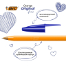 Нарушена упаковка!  <375849> Ручки шариковые BIC "Orange Original Fine", НАБОР 4 шт., СИНИЕ, узел 0,8 мм, линия письма 0,3 мм, пакет, 8308521 (141308)