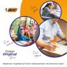 Нарушена упаковка!  <375849> Ручки шариковые BIC "Orange Original Fine", НАБОР 4 шт., СИНИЕ, узел 0,8 мм, линия письма 0,3 мм, пакет, 8308521 (141308)