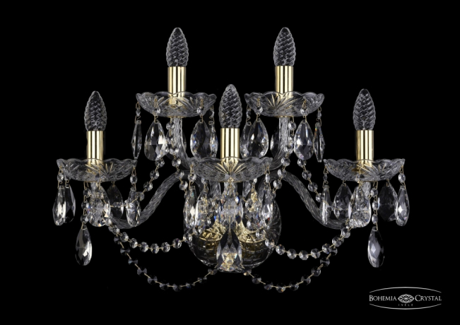 1402B/3+2/195/XL/G Бра Bohemia Ivele Crystal
