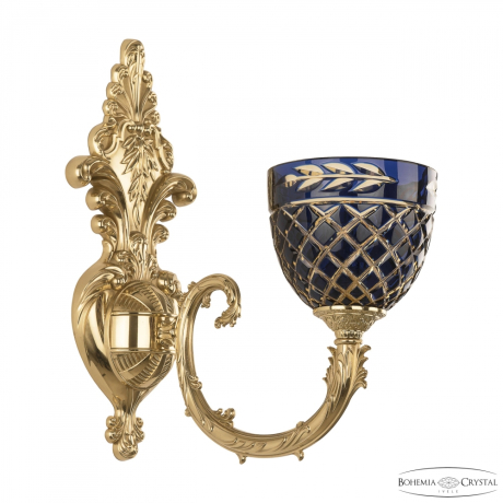 Бра Bohemia Ivele Crystal 7109B15/1/210 G P1 U Amber-Blue/H-1J 