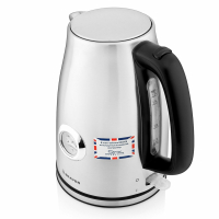 Чайник с термометром BRAYER BR1022, 1,8 л, 2200 Вт, закрытый нагревательный элемент, сталь (456063)