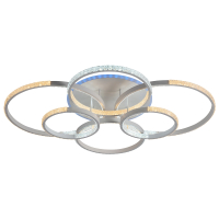 Светодиодная диммируемая люстра с ПДУ Profit Light 8047/6 WHT 212W+10W RGB