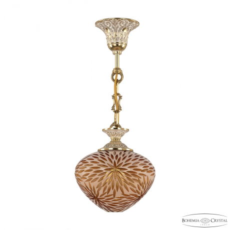 Подвесной светильник Bohemia Ivele Crystal 7003P 7003P/18 GW Amber-White/H-1A 