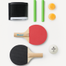 Нарушена упаковка!  <772249> Набор для настольного тенниса Tischtennis-Mini-Set, 2 детские ракетки, 3 мяча, сетка Donic ЦБ-00004525