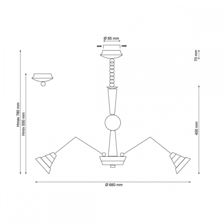 Подвесная люстра Lucia Tucci Natura 072.8 LED 