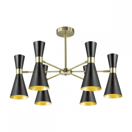 Люстра на штанге со светодиодными лампочками E14, комплект от Lustrof. №123198-627265 