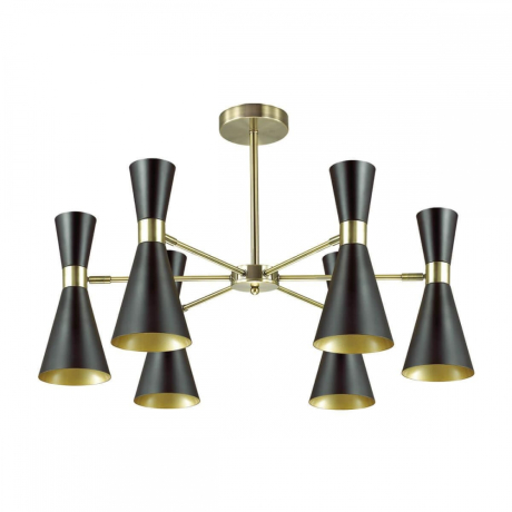 Люстра на штанге со светодиодными лампочками E14, комплект от Lustrof. №123198-627265 