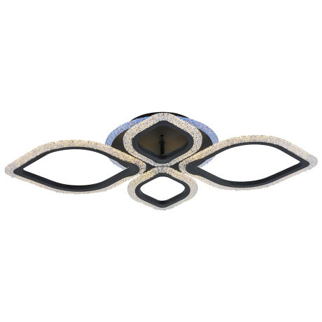 Светодиодная диммируемая люстра с ПДУ Profit Light 8018/2+2 GRP 76W+7W RGB 