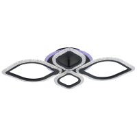 Светодиодная диммируемая люстра с ПДУ Profit Light 8018/2+2 GRP 76W+7W RGB