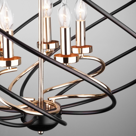 Подвесная люстра Eurosvet Sorrel 60105/5 черный a045704 