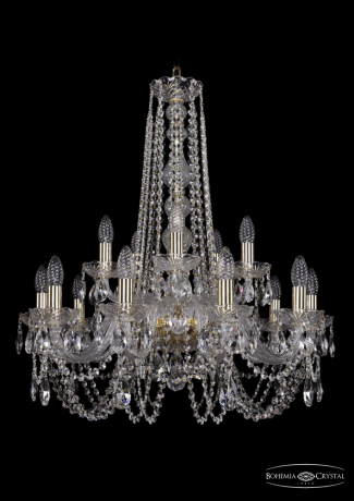 1402/10+5/240/h-75/G Подвесная люстра Bohemia Ivele Crystal