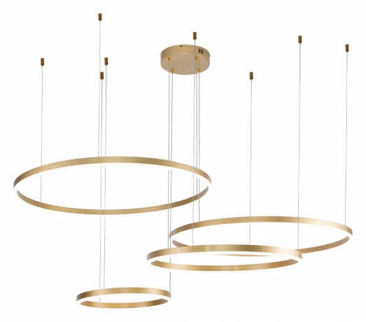 Подвесной светильник Indigo Galass 14001/4P Gold 