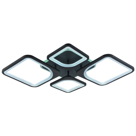 Светодиодная диммируемая люстра с ПДУ Profit Light 8057/2+2 GRP 112W+8W RGB 