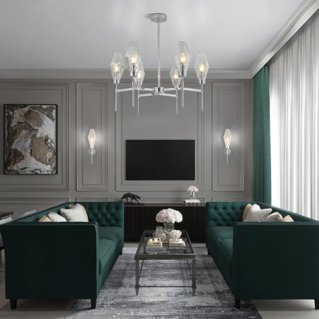 Люстра на штанге 60143/6 хром Eurosvet (a061939) 