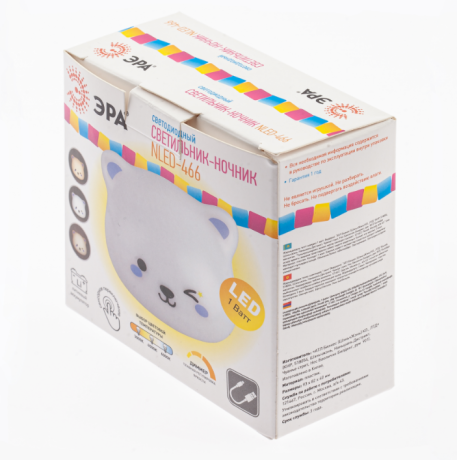 Светодиодный светильник ночник Эра NLED-466-1W-W (Б0049342) 